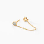 Boucles D'oreilles Pendantes Mon 1er Diamant Or Jaune Diamant - Boucles d'oreilles pendantes Femme | Histoire d&rsquo;Or