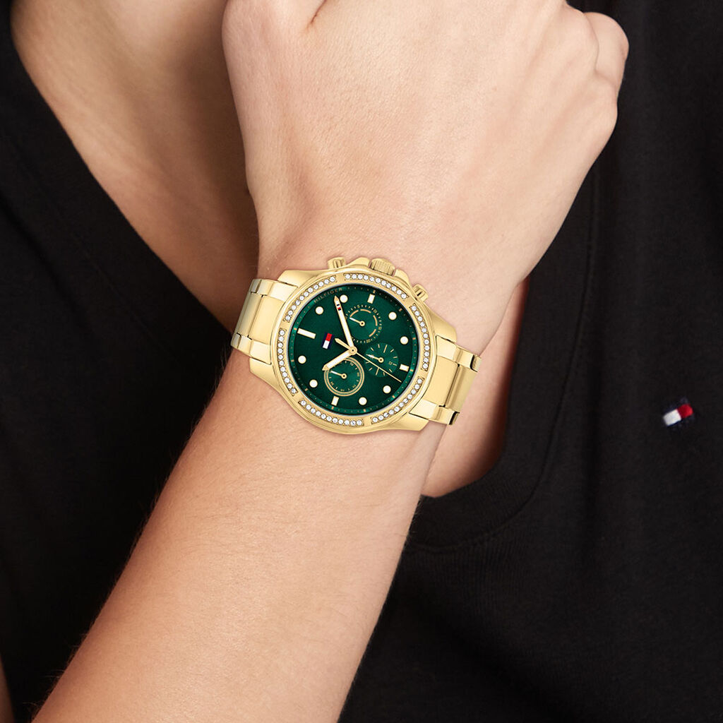 Montre Tommy Hilfiger Brooklyn Vert - Montres Femme | Histoire d’Or
