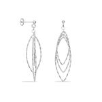 Boucles D'oreilles Pendantes Shiny Argent Blanc - Boucles d'oreilles fantaisie Femme | Histoire d&rsquo;Or