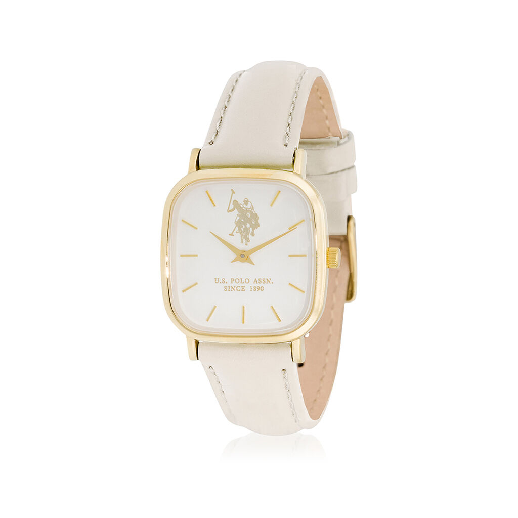 Montre U.s. Polo Assn. Ivoire - Montres Femme | Histoire d’Or
