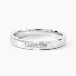 Alliance Magali Ruban Plat Or Blanc - Alliances Unisex | Histoire d&rsquo;Or