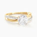 Bague Solitaire Ofelie Or Jaune Oxyde De Zirconium