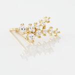 Boucles D'oreilles Puces Delia Or Jaune Oxyde De Zirconium - Clous d'oreilles Femme | Histoire d&rsquo;Or