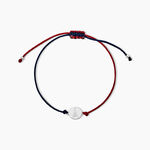 Bracelet French Twist Argent Blanc - Bracelets cordon Femme | Histoire d&rsquo;Or