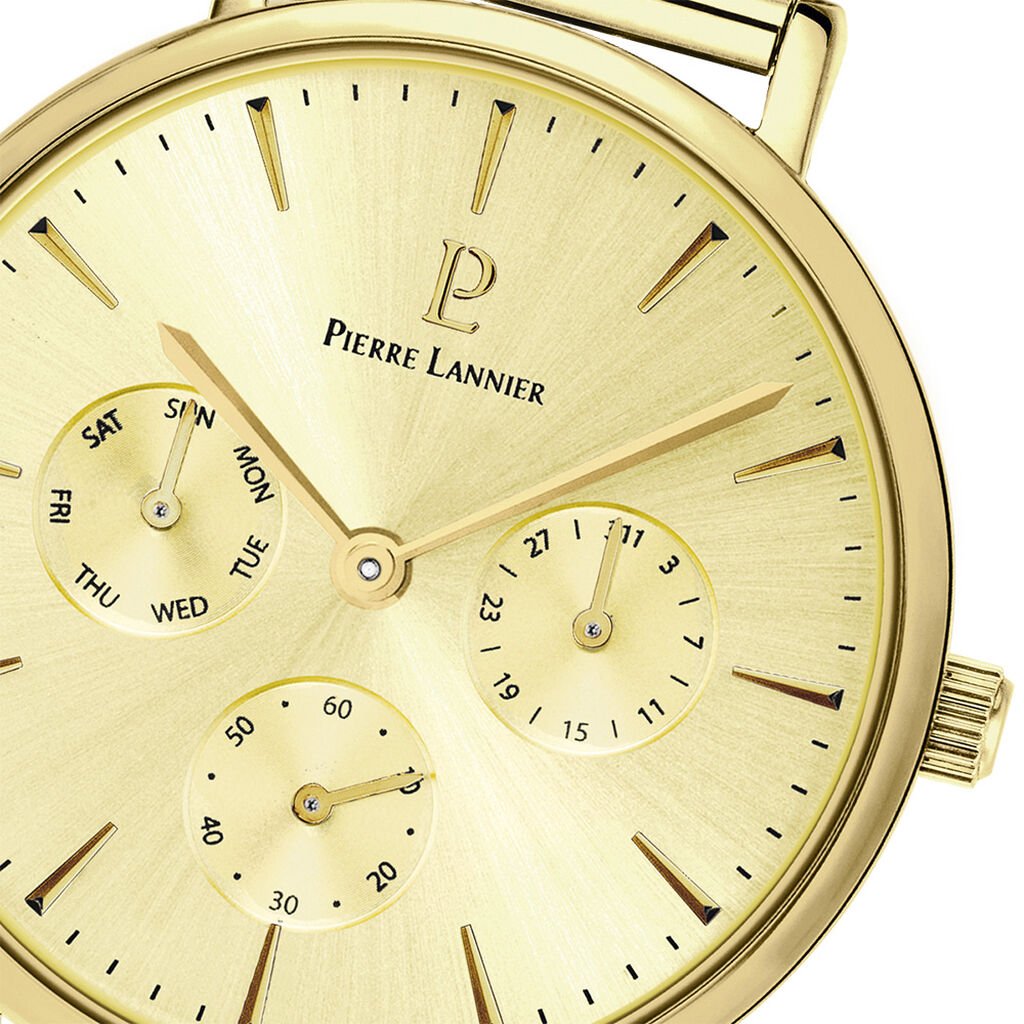 Montre Pierre Lannier Symphony Champagne - Montres Femme | Histoire d&rsquo;Or