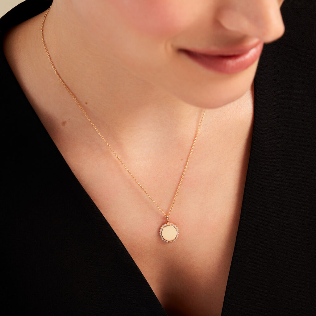 Pendentif Tissem Plaqué Or Doré Oxyde De Zirconium - Pendentifs Femme | Histoire d’Or