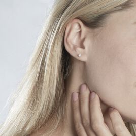 Boucles D'oreilles Puces Grace Or Jaune Diamants  - Clous d'oreilles Femme | Histoire d’Or