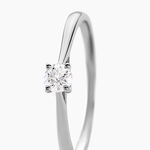 Bague Solitaire Aphrodite Or Blanc Diamant - Bagues solitaires Femme | Histoire d&rsquo;Or