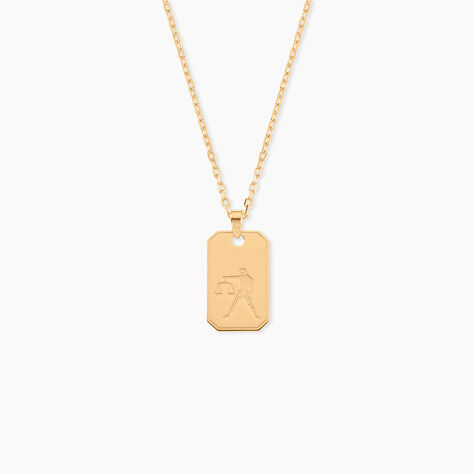 Collier Plaqu&eacute; Or Quintien - Colliers Naissance Homme | Histoire d&rsquo;Or