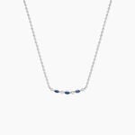 Collier Eva Argent Blanc Oxyde De Zirconium - Colliers fantaisie Femme | Histoire d&rsquo;Or