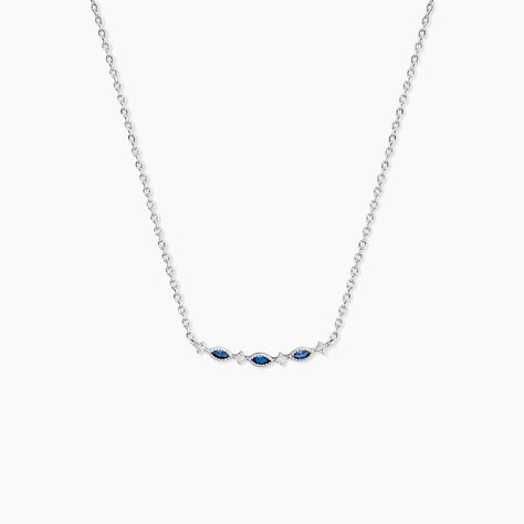 Collier Eva Argent Blanc Oxyde De Zirconium - Colliers fantaisie Femme | Histoire d&rsquo;Or