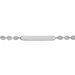 Bracelet Identité Caroline Maille Grain De Cafe Argent Blanc - Cadeaux de naissance Femme | Histoire d’Or