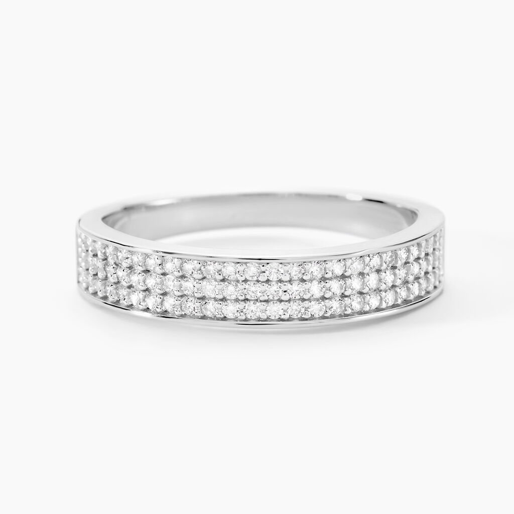 Bague Kaycee Argent Blanc Oxyde De Zirconium - Bagues avec pierre Femme | Histoire d&rsquo;Or