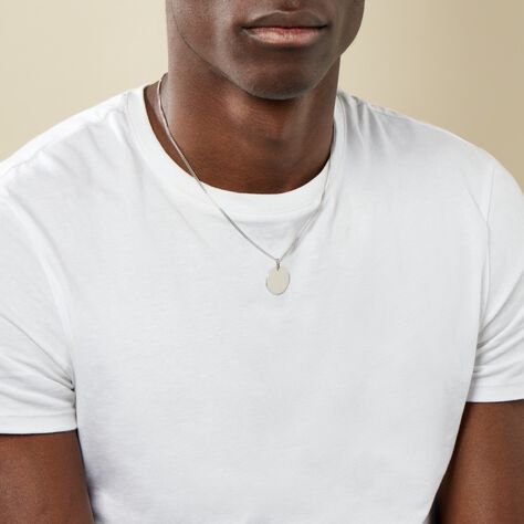 Pendentif Elisandre Argent Blanc - Pendentifs Homme | Histoire d’Or