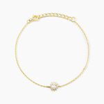 Bracelet Oliviane Argent Jaune Oxyde De Zirconium - Bracelets Femme | Histoire d&rsquo;Or