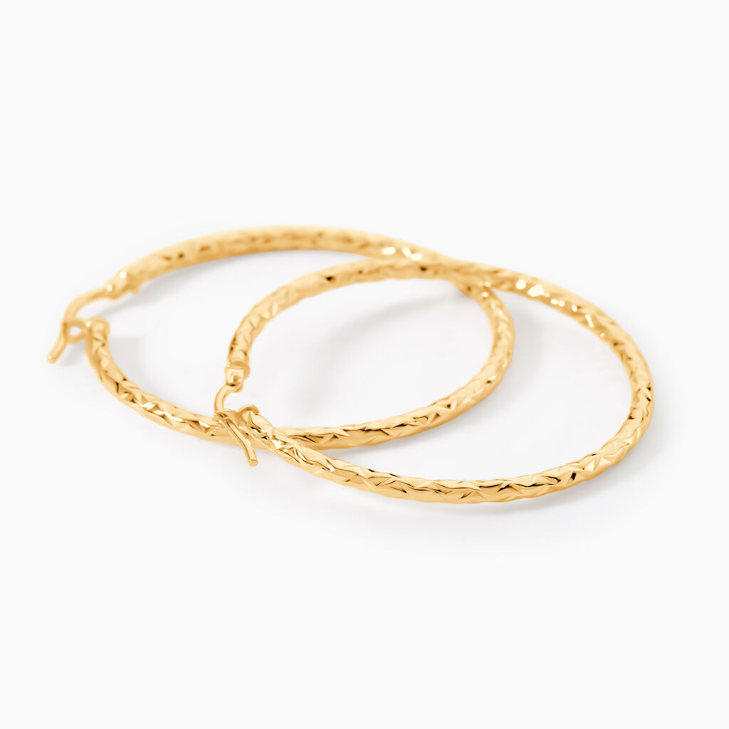 Cr&eacute;oles Cayla Or Jaune - Boucles d'oreilles cr&eacute;oles Femme | Histoire d&rsquo;Or