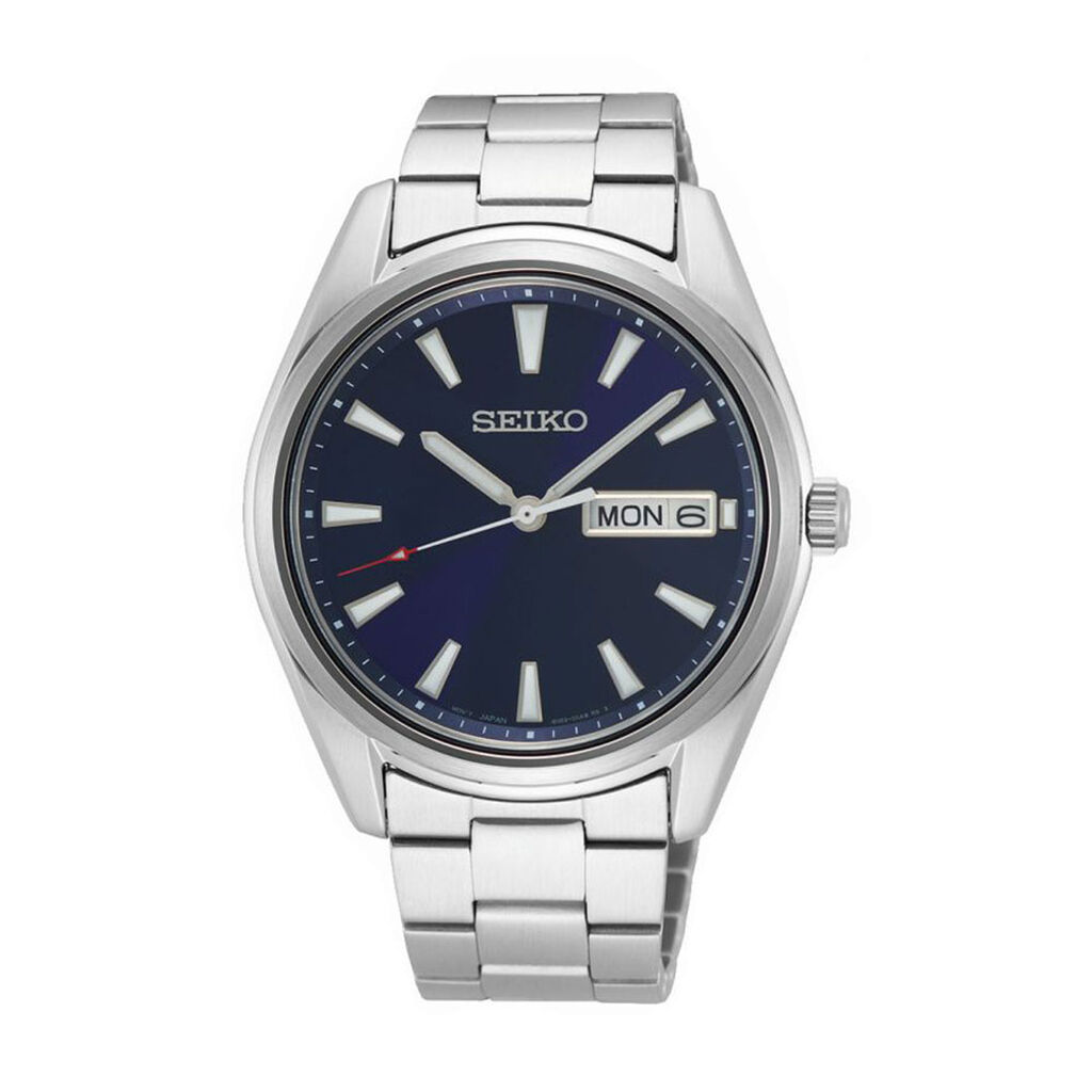 Montre Seiko Classique Homme Bleu