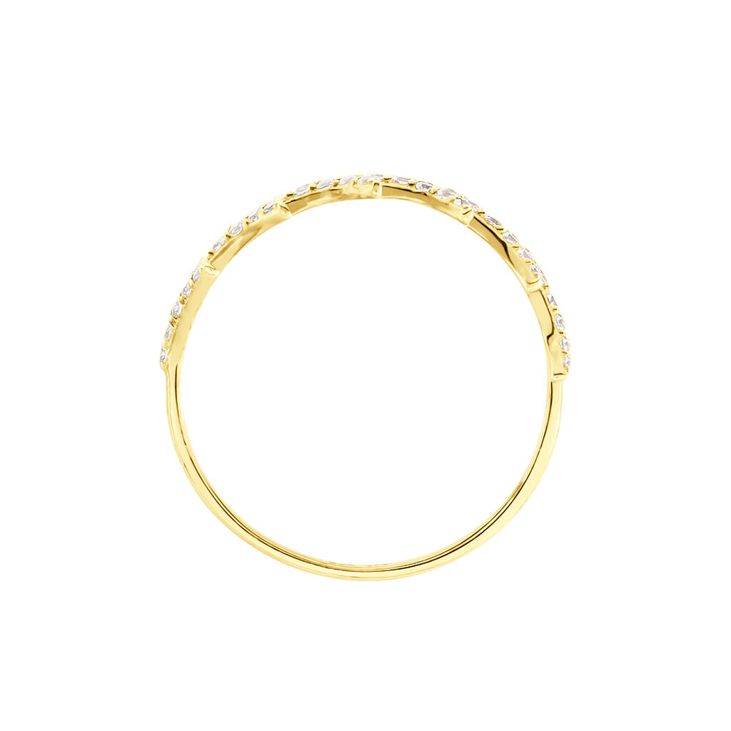 Bague Ligeia Or Jaune Oxyde De Zirconium - Bagues avec pierre Femme | Histoire d&rsquo;Or