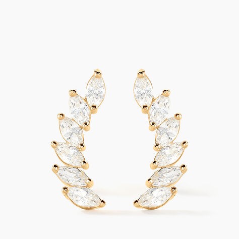 Bijoux D'oreilles Resa Or Jaune Oxyde De Zirconium - Ear cuffs Femme | Histoire d’Or