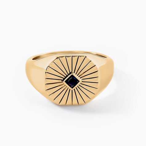 Chevali&egrave;re Arlo Plaque Or Jaune Spinelle - Bagues solitaires Homme | Histoire d&rsquo;Or