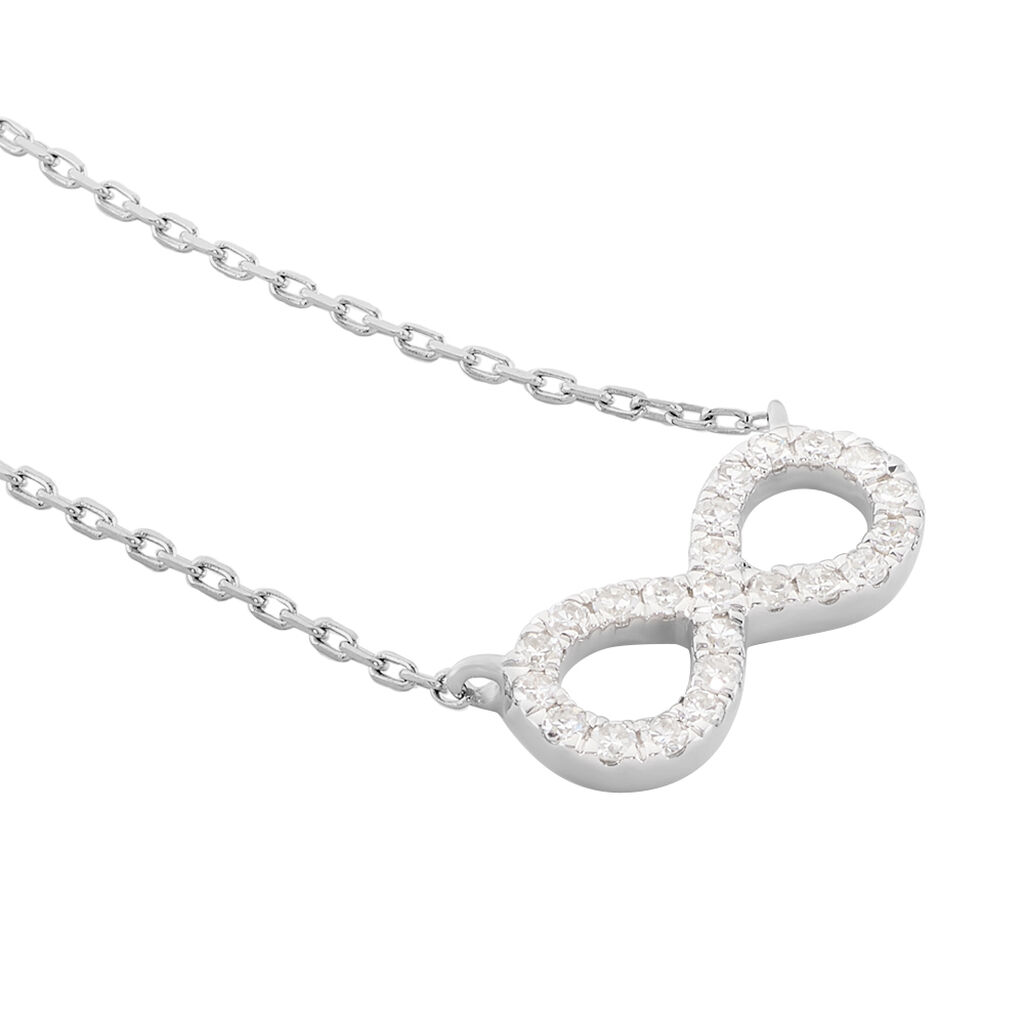 Collier Infini Empierre Or Blanc Diamant - Colliers Femme | Histoire d’Or