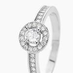 Bague M&eacute;lissande Argent Blanc Oxyde De Zirconium - Bagues avec pierre Femme | Histoire d&rsquo;Or