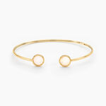 Bracelet Jonc Lucky Gems Or Jaune Nacre - Bracelets joncs Femme | Histoire d&rsquo;Or
