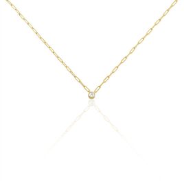 Collier Plaqué Or Liede Oxyde De Zirconium - Colliers Femme | Histoire d’Or