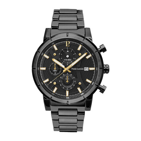 Montre Pierre Lannier Criterium Noir - Montres Homme | Histoire d’Or