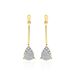 Boucles D'oreilles Pendantes Pear C Or Jaune Diamant - Boucles d'oreilles pendantes Femme | Histoire d’Or