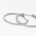 Créoles Aryanna Rondes Or Blanc Diamant - Boucles d'oreilles créoles Femme | Histoire d’Or