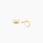 Boucles D'Oreilles Puces Bartlomiej Or Jaune Oxyde De Zirconium - Clous d'oreilles Femme | Histoire d&rsquo;Or