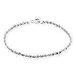 Bracelet Jerry Maille Corde Or Blanc - Bracelets cha&icirc;ne Femme | Histoire d&rsquo;Or