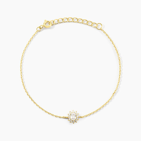 Bracelet Oliviane Argent Jaune Oxyde De Zirconium - Bracelets Femme | Histoire d&rsquo;Or
