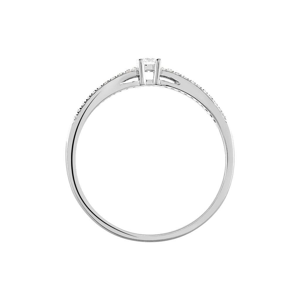 Bague Solitaire Katalina Or Blanc Diamant - Bagues solitaires Femme | Histoire d’Or