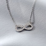 Collier Klothilda Or Blanc Oxyde De Zirconium - Colliers Femme | Histoire d&rsquo;Or