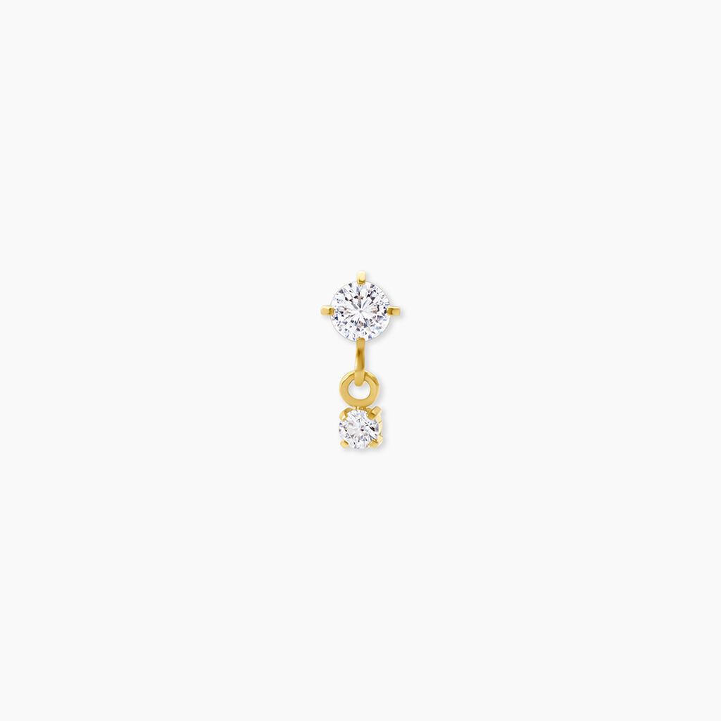 Piercing Stilla Titane Jaune Oxyde De Zirconium - Piercings d'oreilles Femme | Histoire d&rsquo;Or