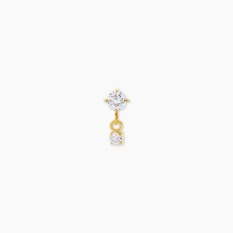 Piercing Stilla Titane Jaune Oxyde De Zirconium - Piercings d'oreilles Femme | Histoire d&rsquo;Or