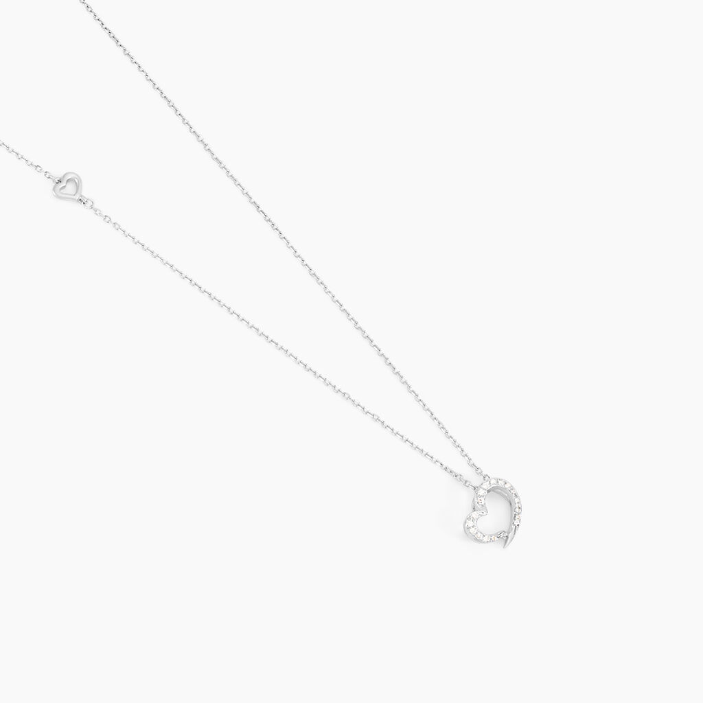 Collier Louise Or Blanc Diamant - Colliers Femme | Histoire d’Or