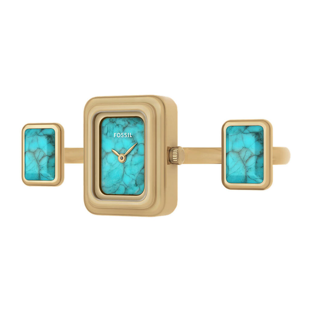 Montre Fossil Raquel Watch Ring Bleu - Montres Femme | Histoire d’Or