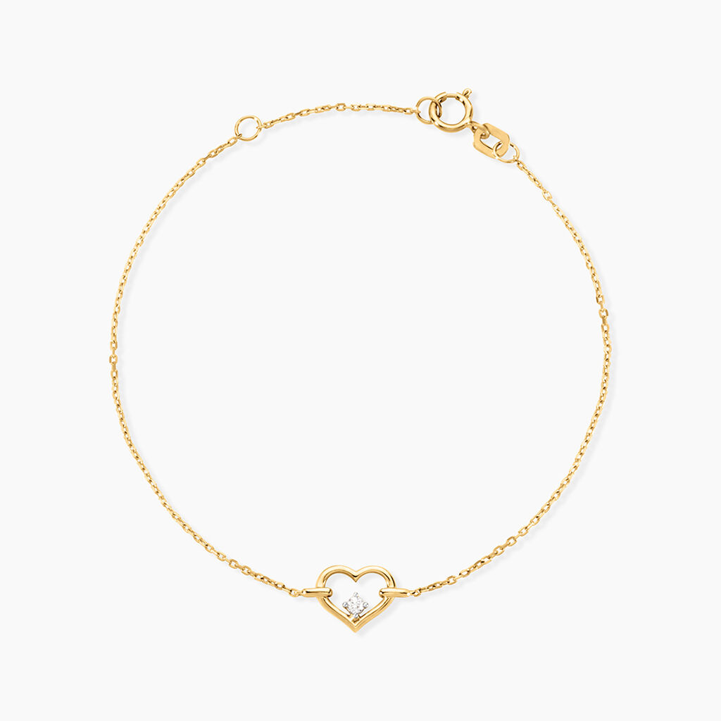 Bracelet Audney Or Jaune Diamant - F&ecirc;te des m&egrave;res Femme | Histoire d&rsquo;Or