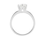 Bague Solitaire Natalia Or Blanc Diamant Synthetique - Bagues solitaires Femme | Histoire d&rsquo;Or