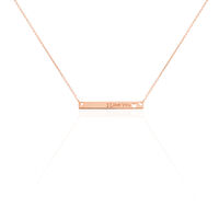 Collier Kamile Argent Rose