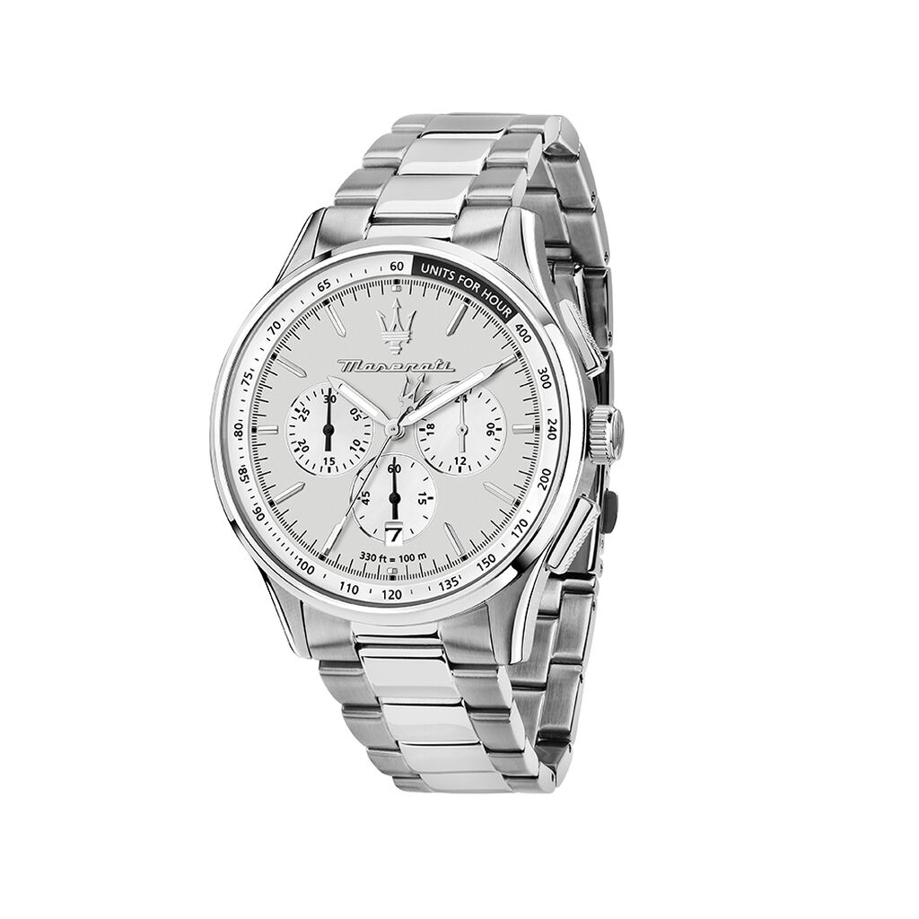 Montre Maserati Sorpasso Argent&eacute; - F&ecirc;te des p&egrave;res Homme | Histoire d&rsquo;Or