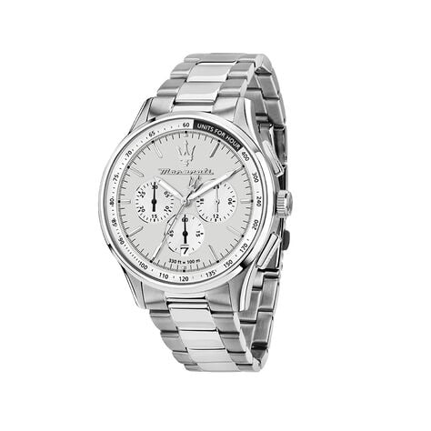 Montre Maserati Sorpasso Argent&eacute; - F&ecirc;te des p&egrave;res Homme | Histoire d&rsquo;Or