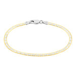 Bracelet Nuriaae Argent Jaune - Bracelets cha&icirc;ne Femme | Histoire d&rsquo;Or
