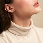 Boucle D'oreille D&eacute;pareill&eacute;e Clematis Plaqu&eacute; Or Jaune Spinelle Oxyde - Boucles d'oreilles fantaisie Femme | Histoire d&rsquo;Or