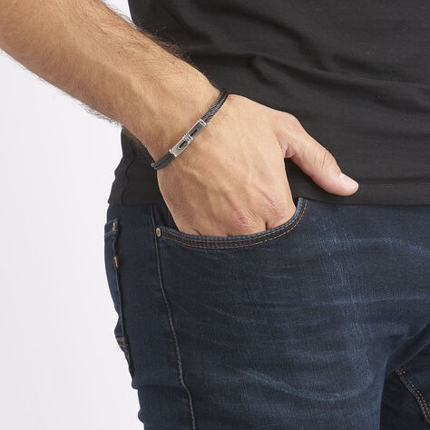 Bracelet Victor Acier Blanc - Bracelets Homme | Histoire d’Or