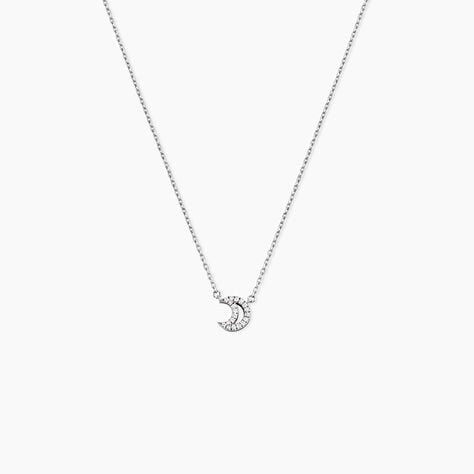 Collier Philine Argent Blanc Oxyde De Zirconium - F&ecirc;te des m&egrave;res Femme | Histoire d&rsquo;Or