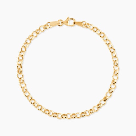 Bracelet Elviaae Maille Jaseron Or Jaune - Bracelets cha&icirc;ne Femme | Histoire d&rsquo;Or